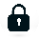 Lock as protection icon